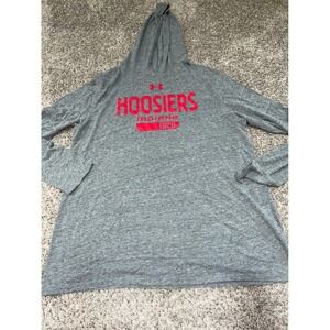 Under Armour Hoosiers Hoodie‎ Pullover Indiana 1820 Gray Mens 2XL